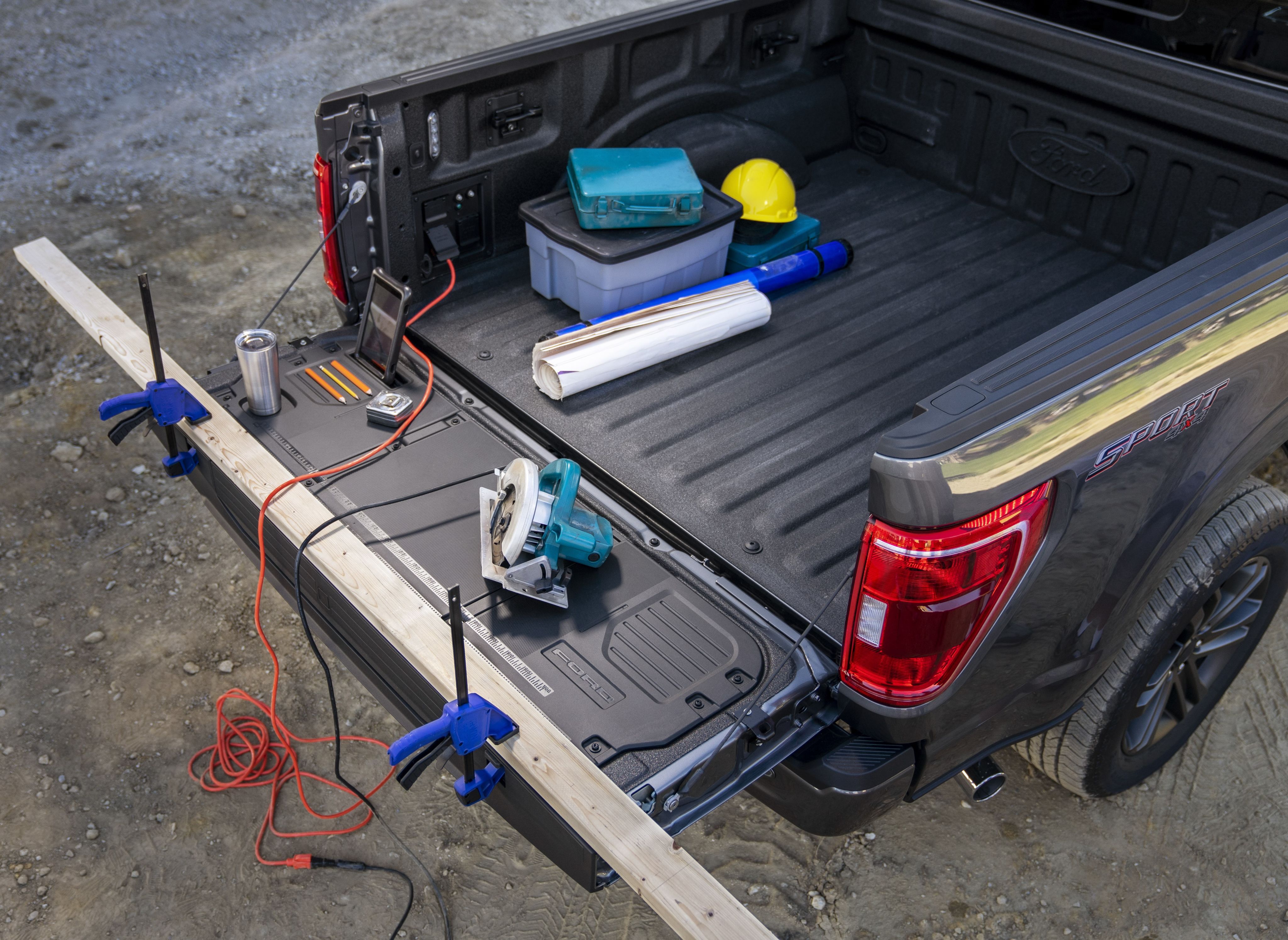 Tailgate Work Surface on the 2021 Ford F-150